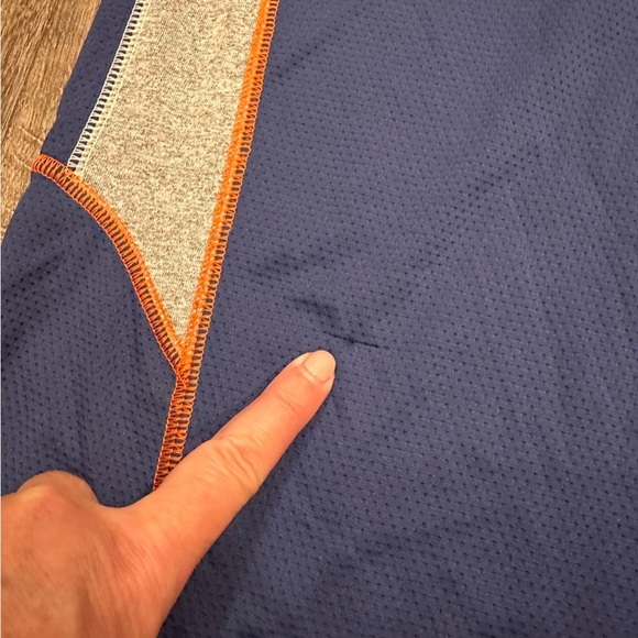 Majestic Jersey Edmonton Oilers Hockey Tee T Shirt Men’s Medium Blue Colorblock - Picture 3 of 8